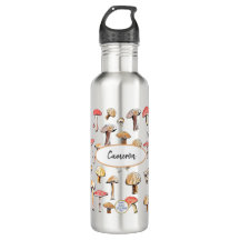 野生素朴のキノコの手図解入りの、写真付きのパーソナライズされた