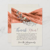 野生素朴の花の性別がサンキューカードを明らかにする。 (正面/裏面)