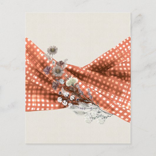 野生素朴の花の性別がサンキューカードを明らかにする。 (裏面)