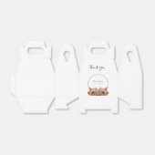 野生素朴の花の結婚花束 フェイバーボックス (折り畳みなし)