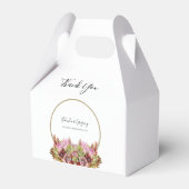 野生素朴の花の結婚花束 フェイバーボックス (正面サイド)