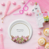 野生素朴の花の結婚花束 ペーパープレート (パーティー)