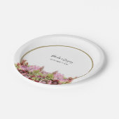 野生素朴の花の結婚花束 ペーパープレート (アングル)