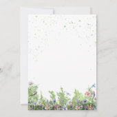 野生素朴の1つの森の生き物の赤ちゃんシャワー 招待状 (裏面)