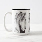 野生絵を描 ツートーンマグカップ (左)