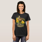 野生美ハワイアン+グースとゴールデンハイビスカス Tシャツ (正面フル)