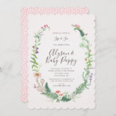 野生花の一口は及び招待状を見ます 招待状 (正面/裏面)