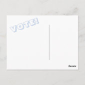 野生花の投票! 郵便はがき ポストカード (裏面)