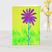 野生花の挨拶状 カード (黄色い花)