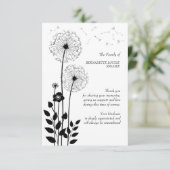 野生花の死別のサンキューカード サンキューカード (スタンド正面)