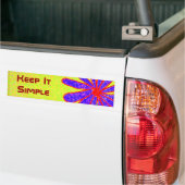 野生花はそれをシンプルなバンパーステッカー保ちます バンパーステッカー (トラック上)