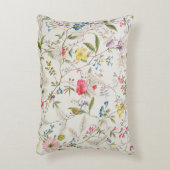 野生花は絹材料、c.1790のために設計します(w/c アクセントクッション (正面(垂直))