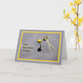 野生花付き肝移植手術カード カード (黄色い花)