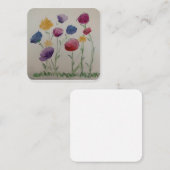 野生花水カラーフラットカード  ノートカード (正面/裏面)