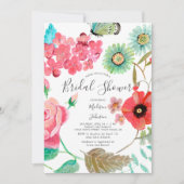 野生花|のブライダルシャワーの春|の招待状 招待状 (正面)