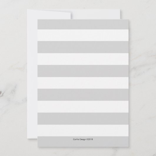 野生花|のブライダルシャワーの春|の招待状 招待状 (裏面)