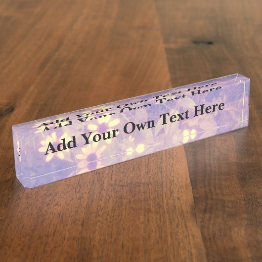 野生花 デスクネームプレート (側面)