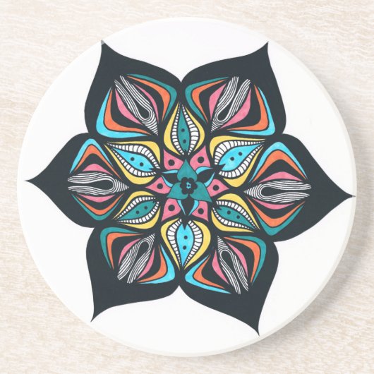 野生花: 着色される精神分析 コースター (正面)