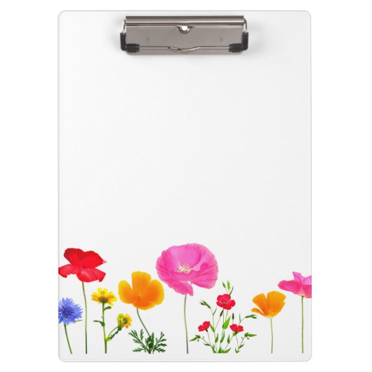 野生草原の花 クリップボード (正面)