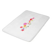 野生草原の花 バスマット (アングル)