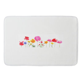 野生草原の花 バスマット