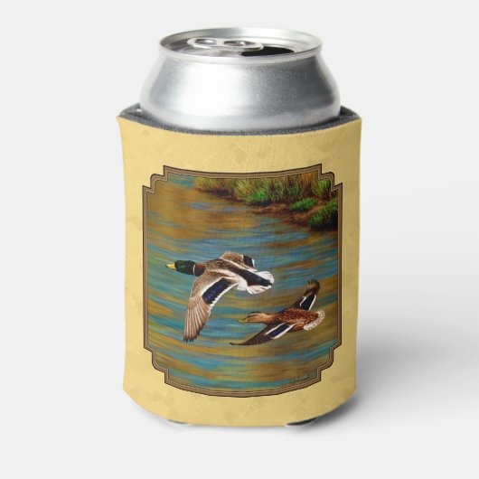野生飛んでいるのアヒル黄色 缶クーラー (缶裏面)