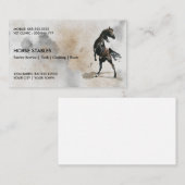 野生馬の馬術師の樽競走 名刺 (正面/裏面)