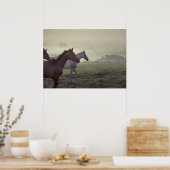 野生馬 ポスター (キッチン)