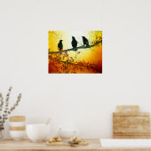 野生鳥類 ポスター (キッチン)