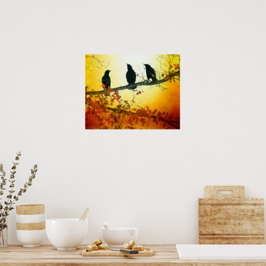 野生鳥類 ポスター (キッチン)