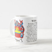 野生、起源、意味および頂上 コーヒーマグカップ (正面左)