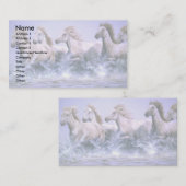 野生、Camargueの馬放せば 名刺 (正面/裏面)