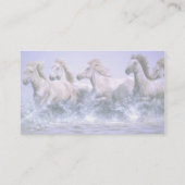 野生、Camargueの馬放せば 名刺 (裏面)