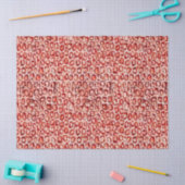 野生CATのオレンジヒョウの皮のアニマルプリント 薄葉紙 (クラフト)