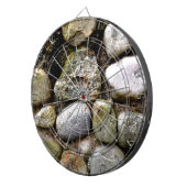 野石、岩、石動揺して、素朴な石 ダーツボード (正面右)