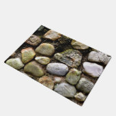 野石、岩、石動揺して、素朴な石 ドアマット (アングル)