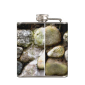 野石、岩、石動揺して、素朴な石 フラスク (裏面)