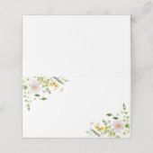 野空白の花結婚座席表 プレイスカード (外部開封)