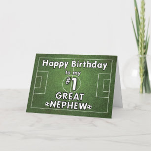 野素晴らし野の甥のサッカー誕生日 カード