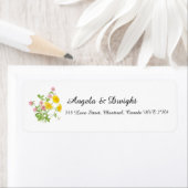 野素朴結婚花花束 ラベル (インサイチュ)