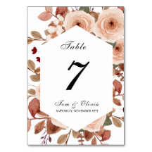 野素朴花フローラ結婚のテーブル番号
