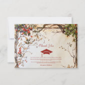 野素朴花卒業党 サンキューカード (正面)