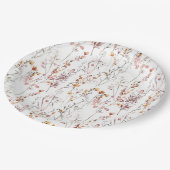 野素朴花模様 ペーパープレート (アングル)