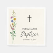 野素朴花洗礼 スタンダードカクテルナプキン (正面)