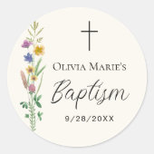 野素朴花洗礼 ラウンドシール (正面)