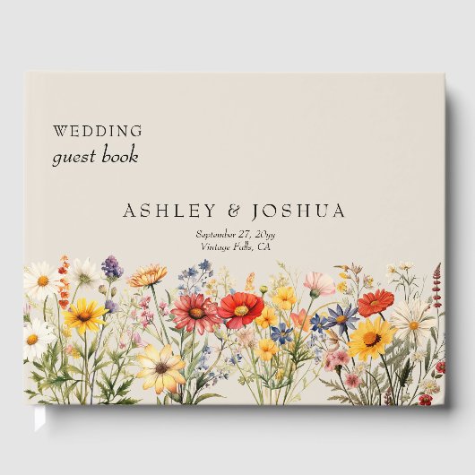 野素朴花秋と夏フローラ結婚ズ ゲストブック (正面)