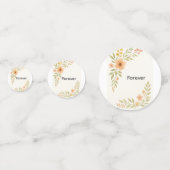 野素朴花結婚のテーブル紙吹雪 コンフェッティ (正面)