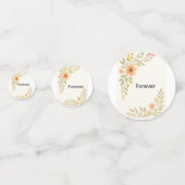 野素朴花結婚のテーブル紙吹雪 コンフェッティ (裏面)