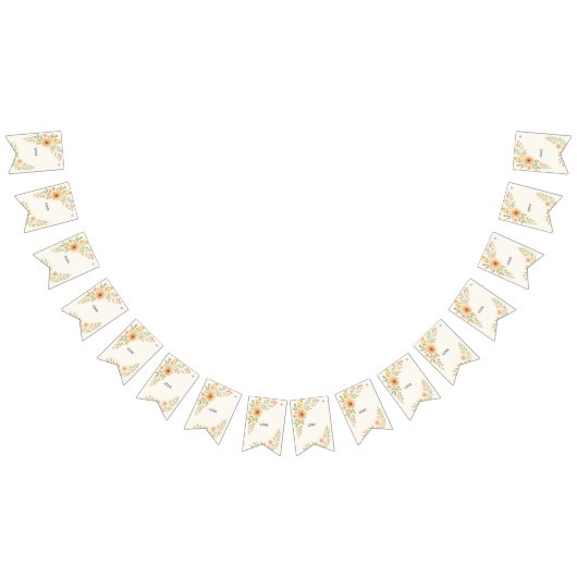 野素朴花結婚の敷旗 バンティングフラッグ (全)