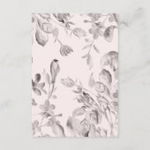 野素朴花結婚の エンクロージャーカード (裏面)